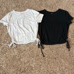 Hollister Baby Tee Bundle - Swirl Multi Color and Black